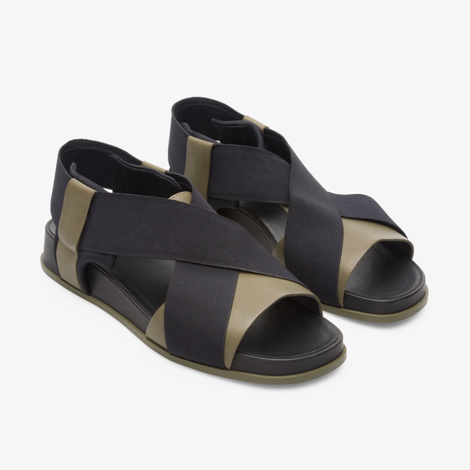 Sandalias Camper Atonik Mujer - Verde/Negras | Camper Online + 9412OPVCG